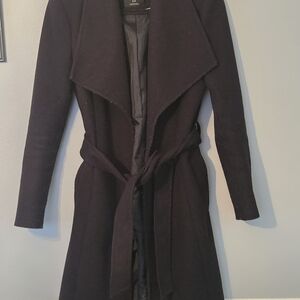 Ardene Black Wrap Coat